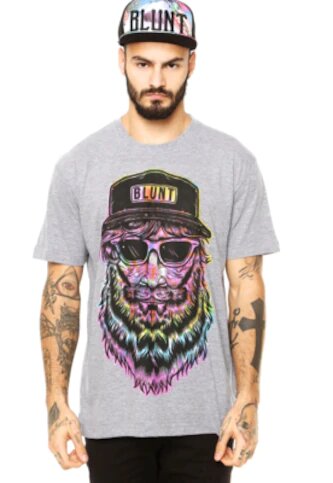 Man Tie Dye  Grey T-Shirt